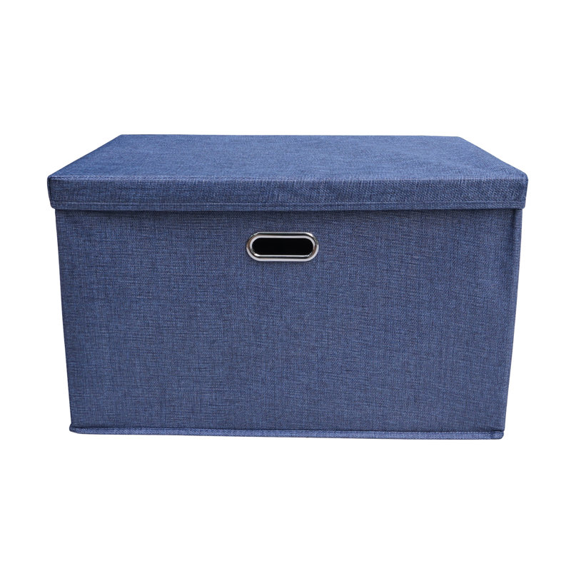 Storage Fabric Boxes With Lids And Handles Premium Cubes Fabric Storage Bin