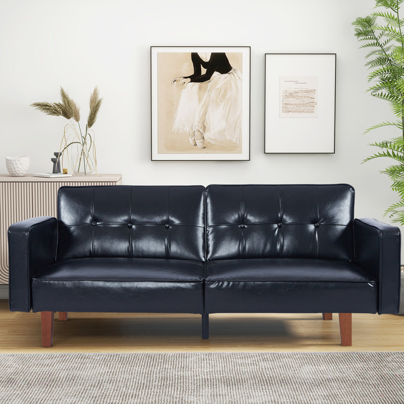 Futon Sofa Bed, Convertible Fabric Futon Couch Bed, Loveseat Sleeper Sofa, Daybed for Living Room, Apartment, Office