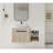 Modern Design Float Bathroom Vanity With Ceramic Art Sink