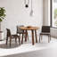 Malibu Round Solid Wood Dining Table-219482051