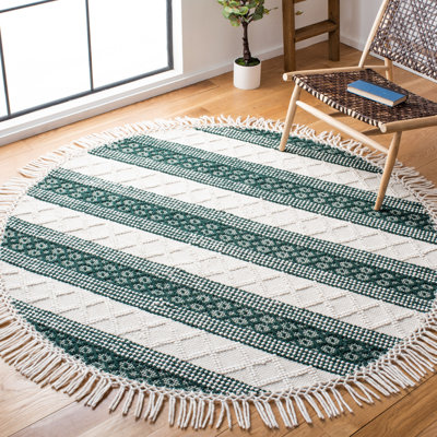 Tapis rayé en laine Natura