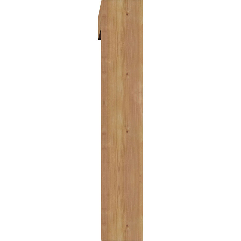 Thorton Block Bracket with Offset Brace, 5 1/2"W Western Red Cedar (Smooth), 32 x 32