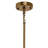 Malvina 1 - Light Antique Brass Unique/Statement Pendant-111137069