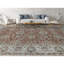 Wool Oriental Area Rug in Rust/Ivory
