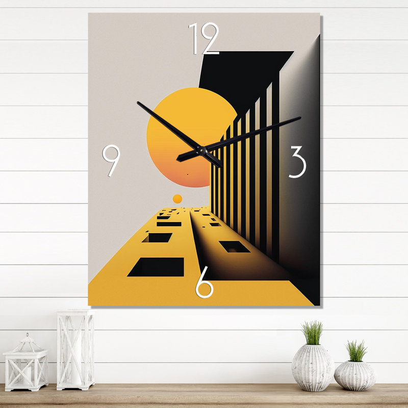 Reality Of Essential Shapes VII - Horloge murale minimaliste moderne, Petit