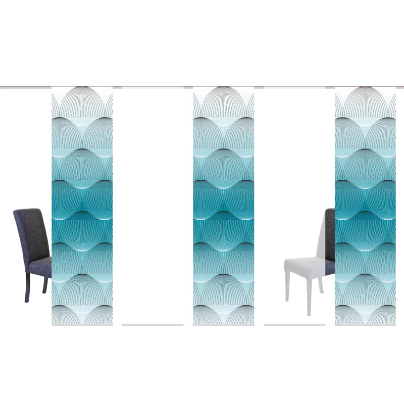 Benaris Room Darkening Curtain Panel Pair, Blue
