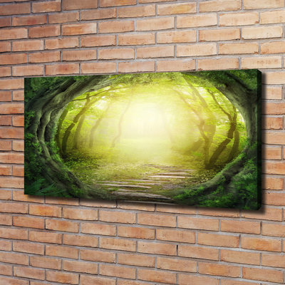 Tunnel With Trees - Wrapped Canvas Print