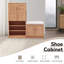 Armoire à chaussures multifonctionnelle avec banc et compartiment de rangement 7 + 3, planche à couches réglable, banc à chaussures avec coussin pour le vestibule, étagère à chaussures autoportante pour vestibule, couloir