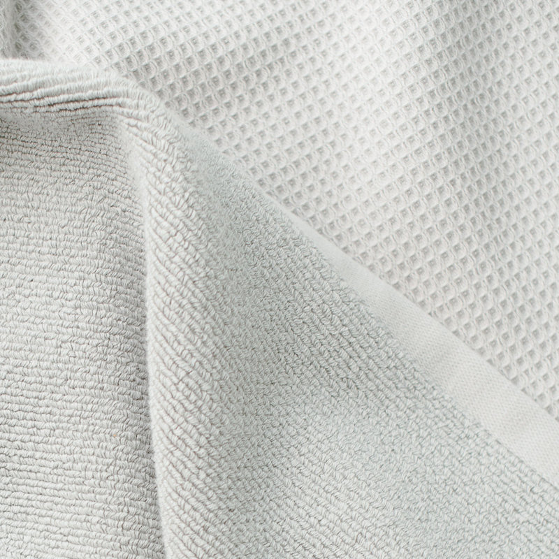 Waffle Bath Sheets, Gray