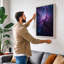Cosmic Nebula Modern - Wrapped Canvas-1381327122-1381327123