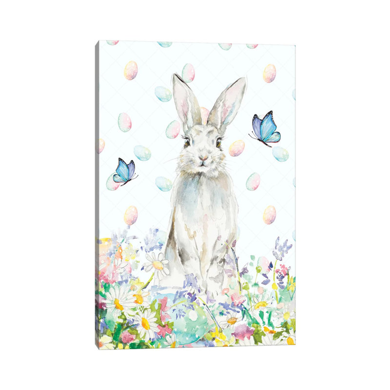 Tall Easter Bunny by Patricia Pinto - Wrapped Canvas Gallery-Wrapped Canvas Giclée, 66.04 cm H x 45.72 cm W x 1.91 cm D