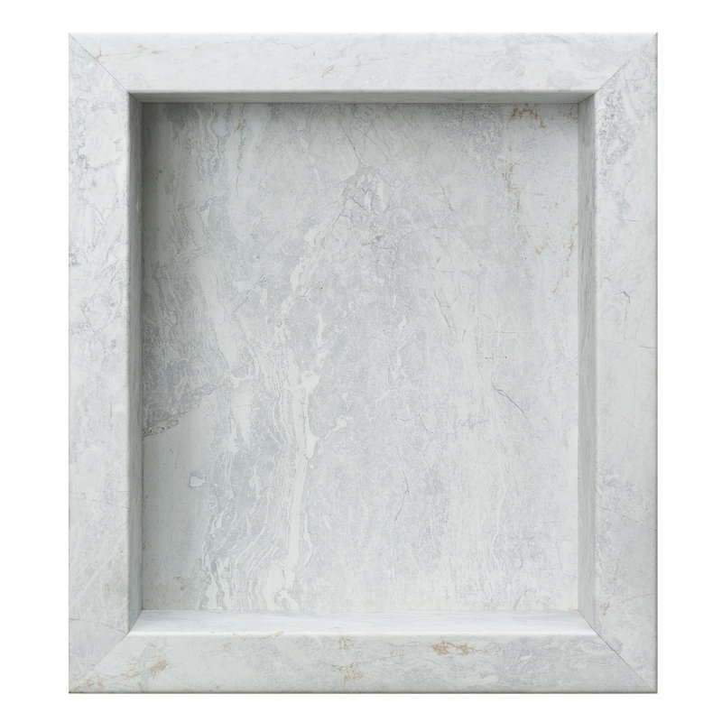 Insert de niche de douche imperméable en vinyle Palisade 17,5 po x 15,5 po Palisade, Givre polaire