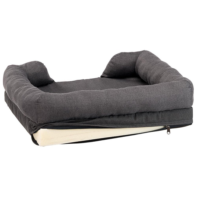 Ferplast Beddings Orthopedic Cotton Pet Bed, 16.5cm H x 52cm W x 52cm D