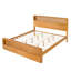 Cadre de lit Rigsby en bois pour lit king size avec tête et pied de lit à double rangement ouvert-139223120