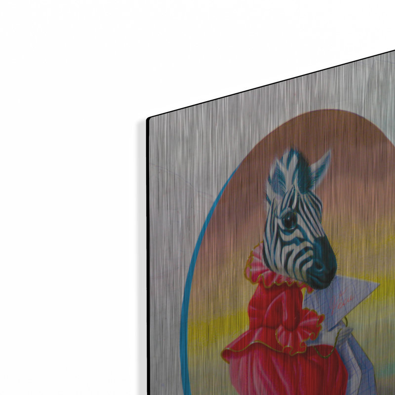 "Madame Zebre" par Valery Vecu Quitard, H 24 po x l 16 po