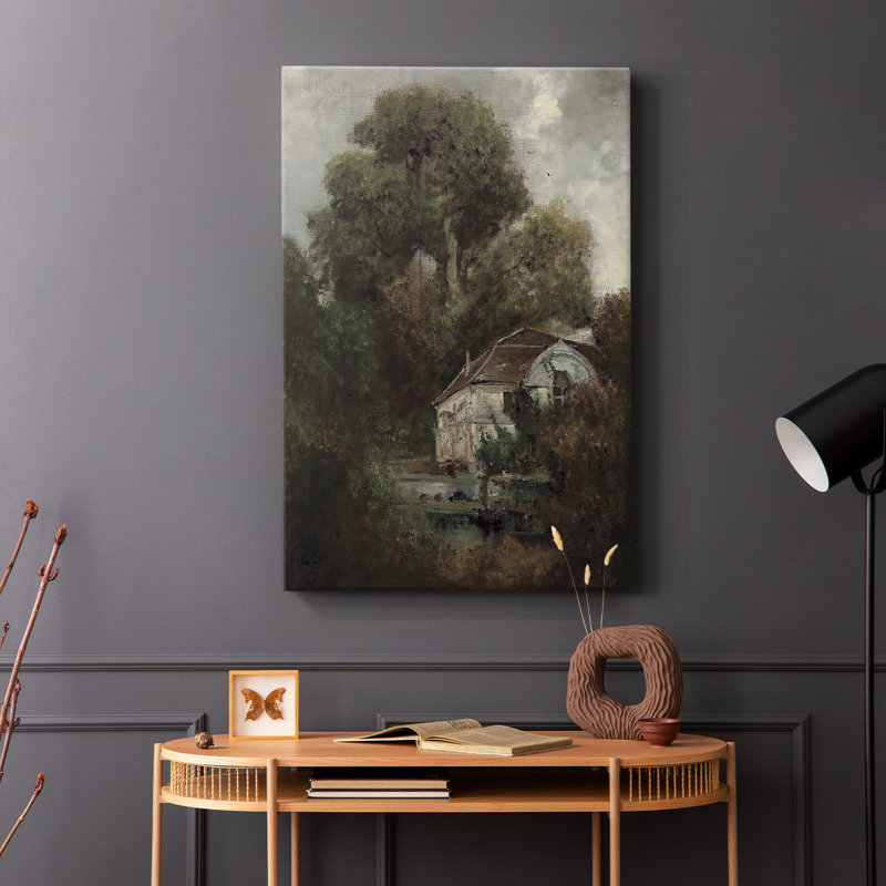 Paysage rétro CXCIV - galerie enveloppée Cavas, H 18 po x l 12 po