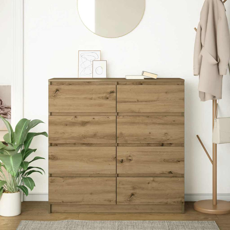 Sideboard 100X35x99 Cm Engineered Wood, Artisan Oak