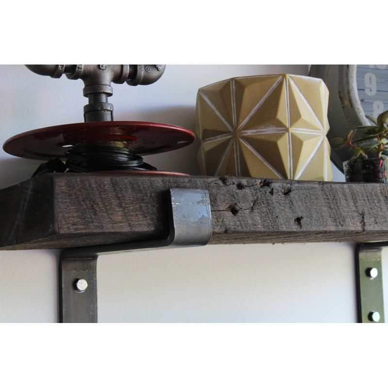 Tablette décorative en bois massif 2 pièces Brennon, Fève de café, H 2 po x l 18 po x P 7 po
