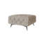 Footstool Bixby Chesterfield with button stitching and Silver Metal Feet-1985520093