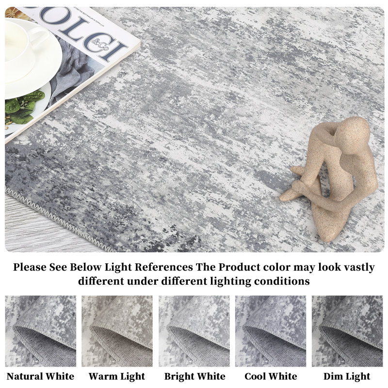 Embrya Washable Abstract Rug