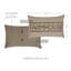 Housse et insert de coussin rectangulaire en coton Sawyer Mill-1484516143