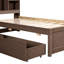 Lit simple avec port et 2 tiroirs de rangement efficaces - apparence moderne de couleur élégante-1297164563