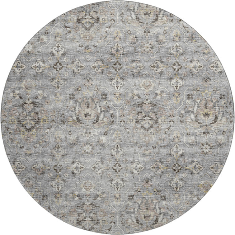 Premium Machine Washable Alliah AMF94 Ash Rug