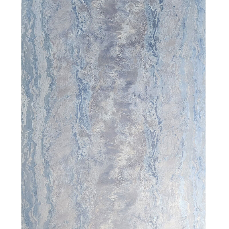 Papier peint 3D bleu et violet avec faux Amatis