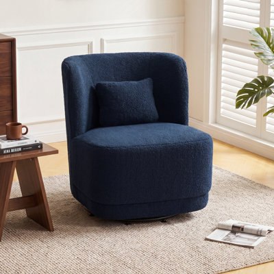Prattsburgh 27.95" Wide Swivel Barrel Accent Chair
