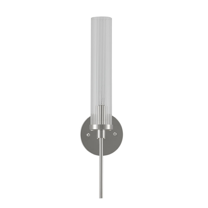 Bellings 1 - Light Armed Sconce, Polished Nickel