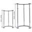 Supports de lavabo encastrés réglables en acier inoxydable de 7,1 à 11,8 po-86313254