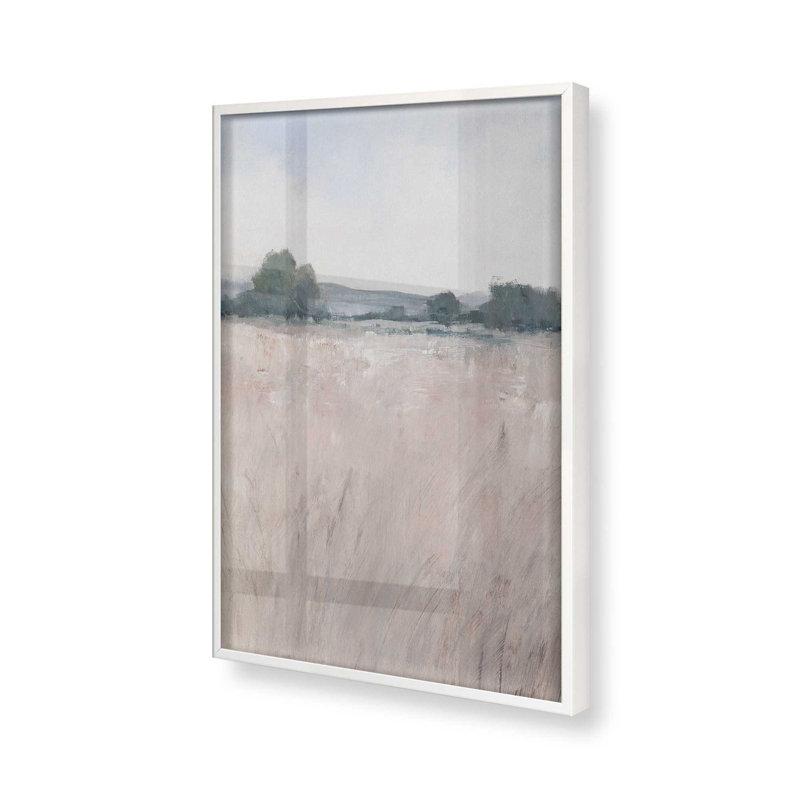 Impression de sérénité discrète campagne II, Cadre photo blanc, H 25 po x l 19 po