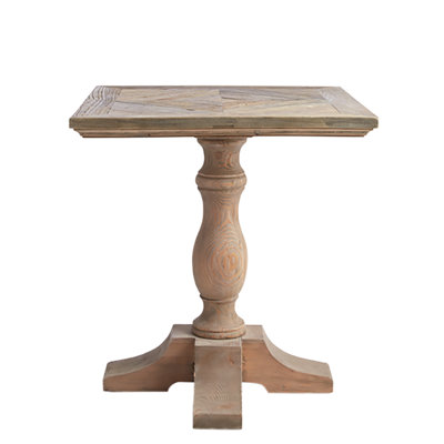 Drown Pine Square Wood Top Dining Table