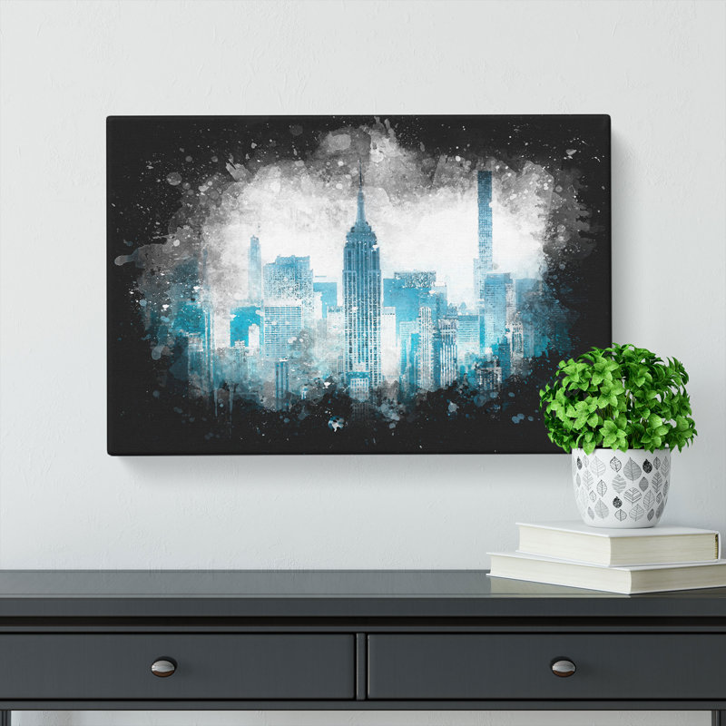 Manhattan New York Skyline - Wrapped Canvas, 60cm H x 91cm W x 4cm D