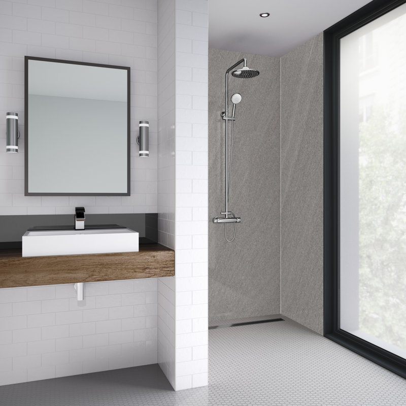 900mm W x 242mm H Decorative Wall Panel with Glass