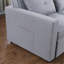 Fauteuil convertible en lin gris clair 33,25 po Zaira