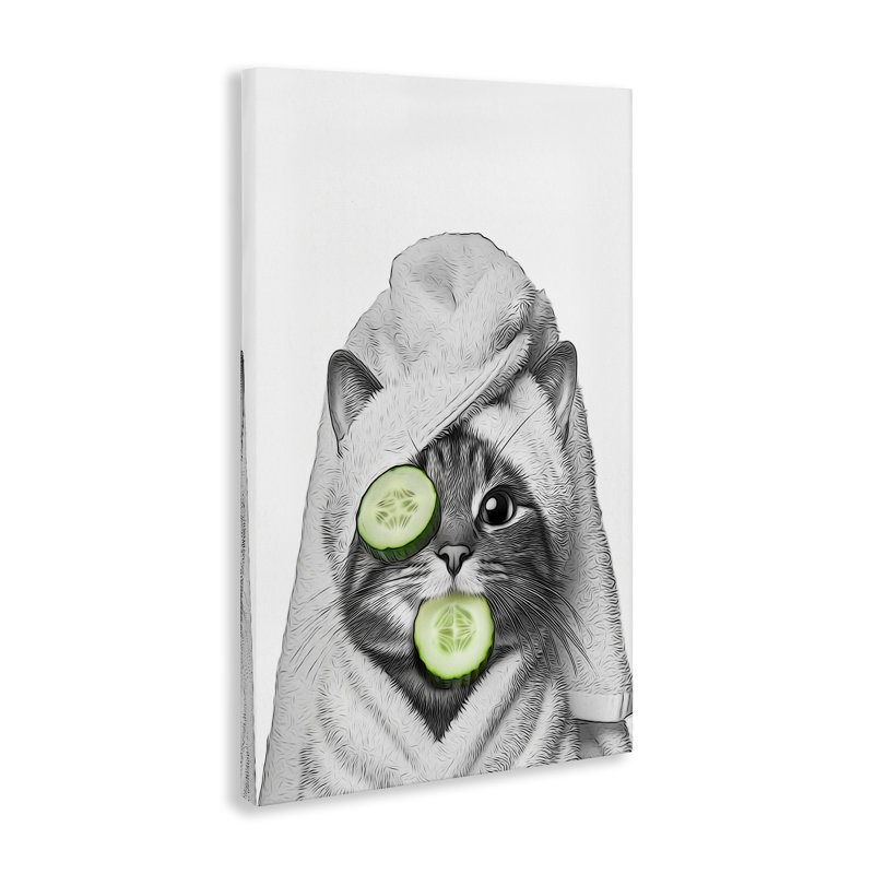 «Spa Bath Day Cat» par Annalisa Latella, H 24 po x l 16 po