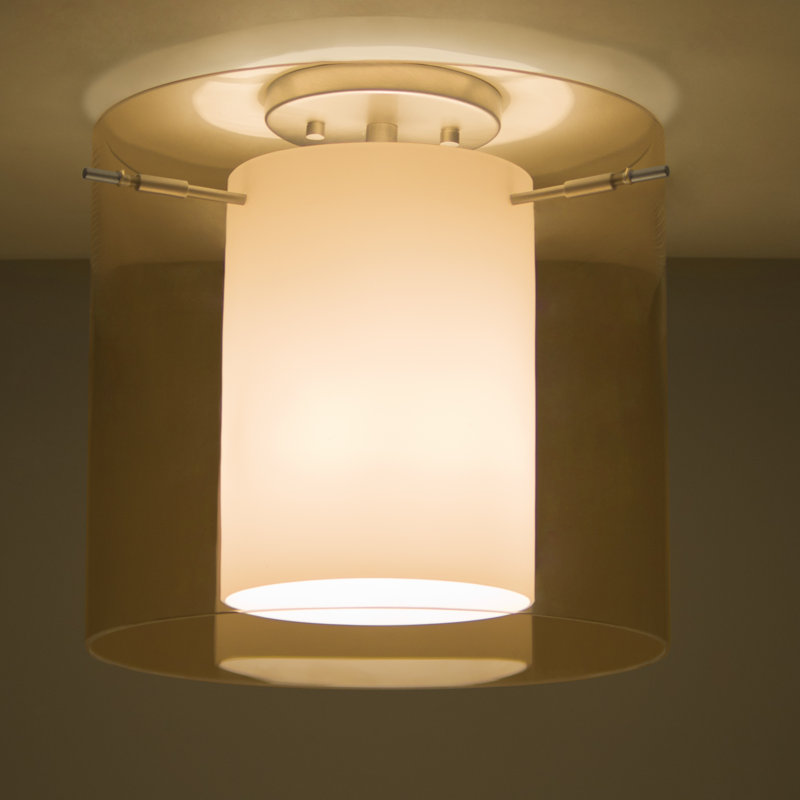 Plafonnier semi-encastré d’extérieur Morena, H 10,63 po x l 11,75 po x P 11,75 po, Armagnac