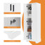 Armoire de rangement d'appoint avec tablette réglable-1403230605