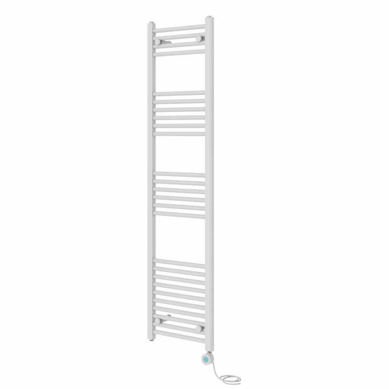 Ariany Straight Towel Rail Heated Towel Rails, 160cm H x 40cm W x 3cm D, White