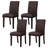 Modern Faux Leather Waterproof Upholstered Dining Chair-117692482