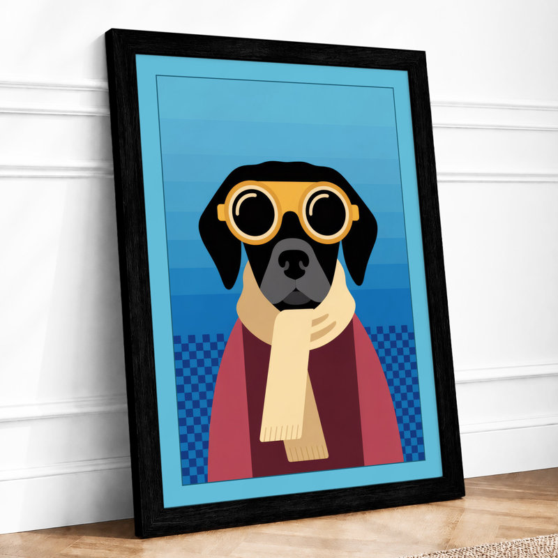 Adventurer Pup Modern - Print, A1 - 84.1 x 59.4 cm, Black