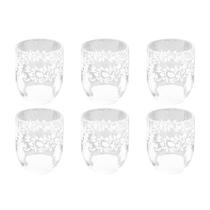 Vines Acrylic Etch Stemless Wine Glass - Clear - 14.6 oz