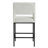 Jenie Upholstered 26.4'' Boucle/Linen Counter Stool with Metal Frame-488078429