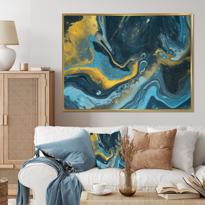 Agathe Ripple Golden Rivers VIII, reproduction d'art sur toile