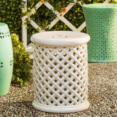 Antigonos Ceramic Accent Stool