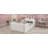 Twin Size Upholstered Platform Bed With Rabbit Cushion, Removable Side Rails For Kids, Soft Teddy Fabric, No Box Spring Needed-44145913