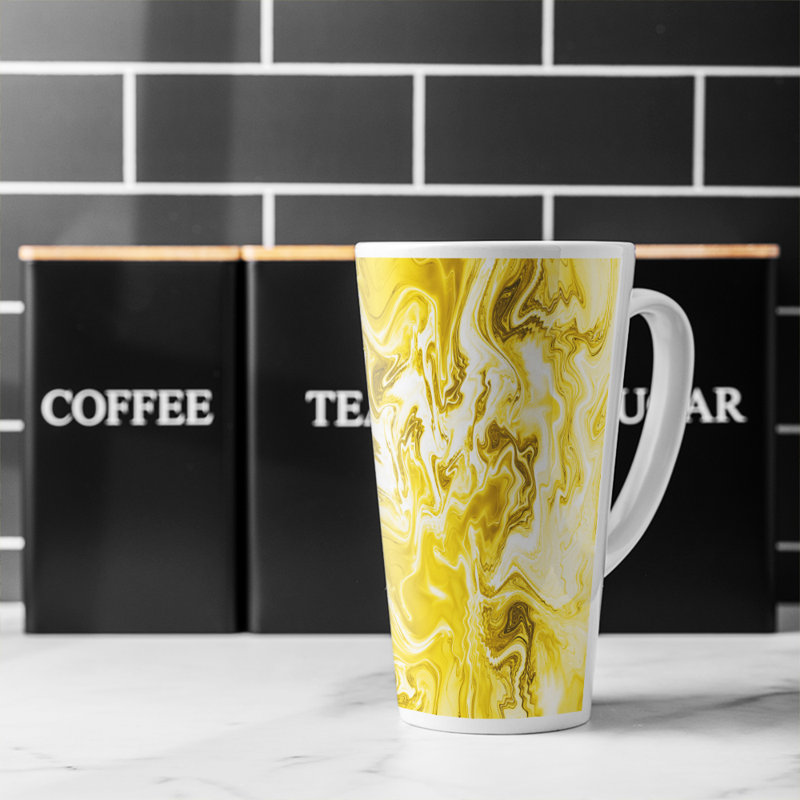 Swirled Marble Latte Mug