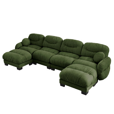 Compression Comfort Chenille Sectionals, Modern U Shape For Home