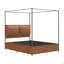 Upholstered Vegan Leather Bed